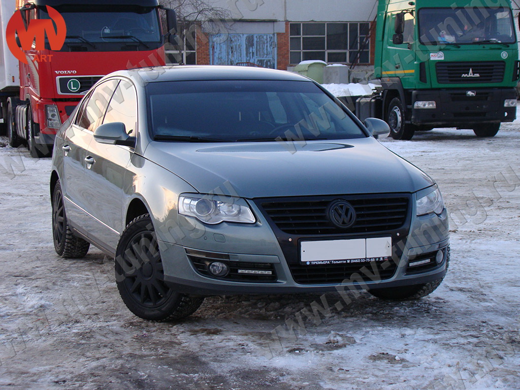 АБС-пластик Реснички на фары VW Passat B6 | TUNING71.RU | Ваш Автомагазин /  АвтоЗапчасти / Аксессуары / Защиты